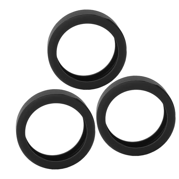 3 STK Silikone Ring Cover til Smart Ring, Ridsefast, Hudvenlig, Størrelse S, Sort