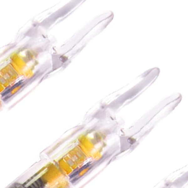 3 st LED-belysta pilnockar för pilbåge med 6,2 mm 6,25 mm innerdiameter, gul