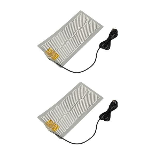 2 stk. USB 5V metal talje varmepuder med 150 cm kabel