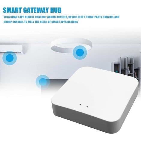 Tuya ZigBee tilkoblet gateway, hjemmeautomasjonsbro, Tuya Smart Life-app, trådløs fjernkontroll for A