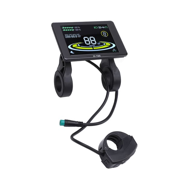 LCD-instrumentpanel med hastighetsdisplay för elscooter, 5-stifts H-100, vattentät