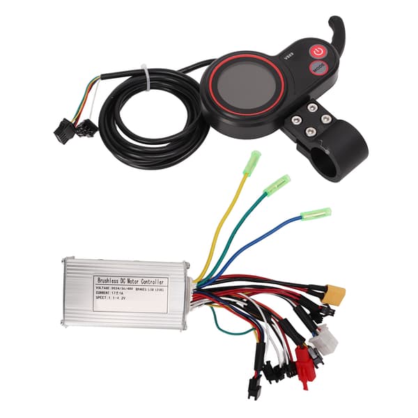 Elektrisk løbehjul-controller med LCD-display, sinusbølge, 3 tilstande, 17A, 24V, 36V, 48V