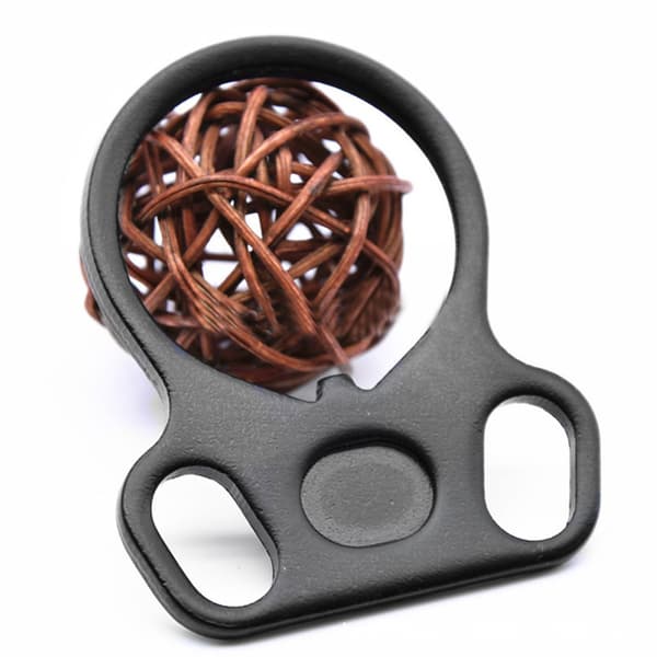 stk Dobbel Loop Ambidextrous End Plate Kjedeadapter Våpentilbehør Svart Jern