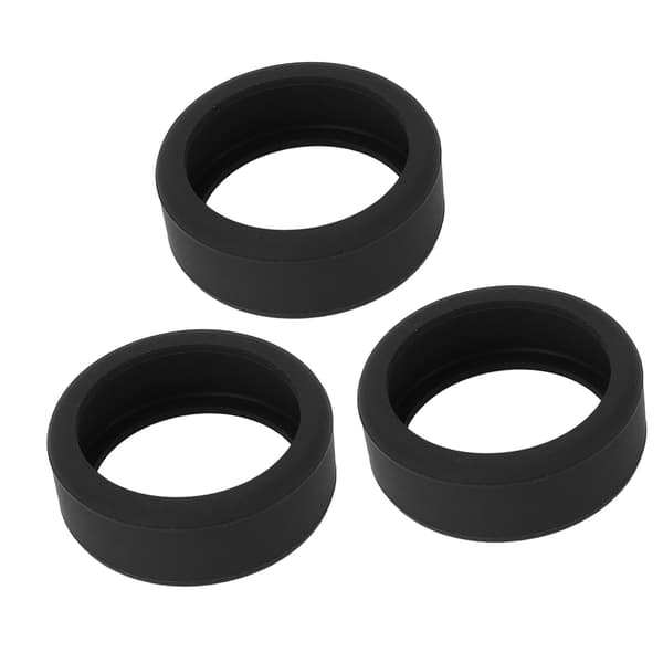 3 STK Silikone Ring Cover til Smart Ring, Ridsefast, Hudvenlig, Størrelse S, Sort
