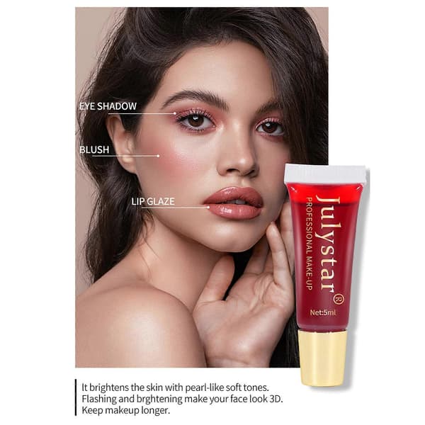 Avtrekkbar lipgloss, langvarig vanntett leppestift, leppefarge