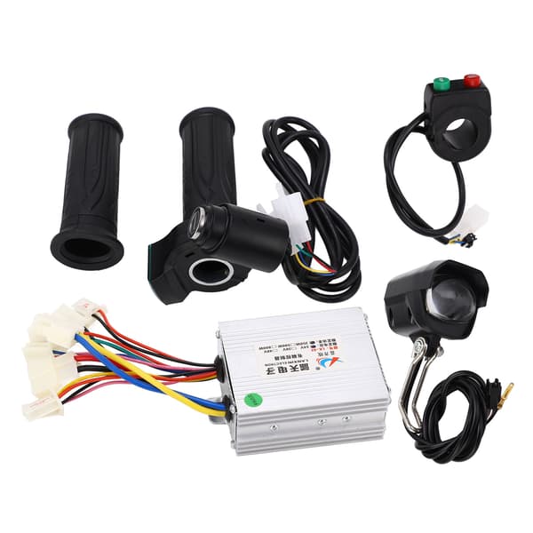 Elcykel Controller Kit med Børste til 24V 350W med Forlygte og Følsomt Styr