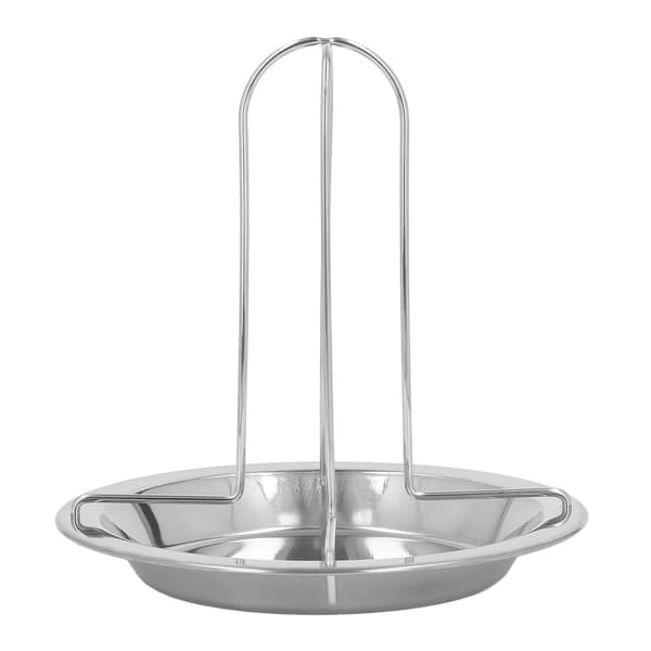 Vertikal grill i rustfritt stål for steking av kylling med non-stick og sølesikker plate for camping