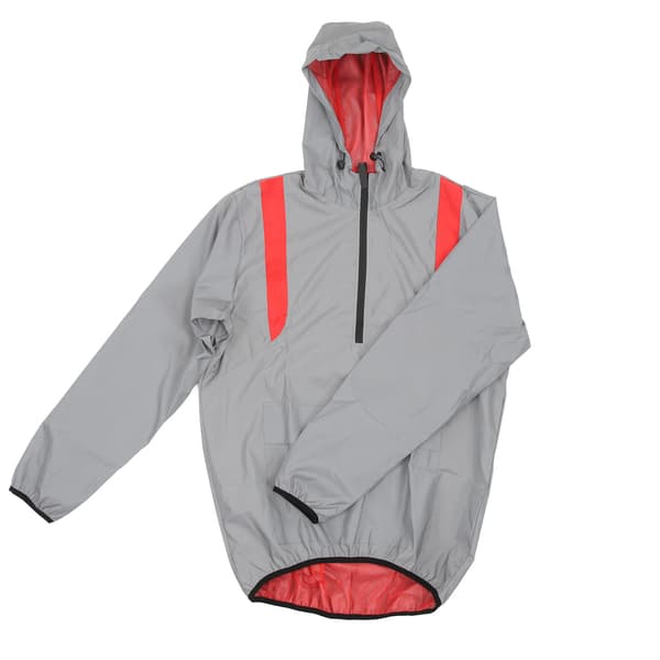 Reflekterande cykeljacka, långärmad, vattentät, vindtät, sidofickor, polyester, utomhus storlek M