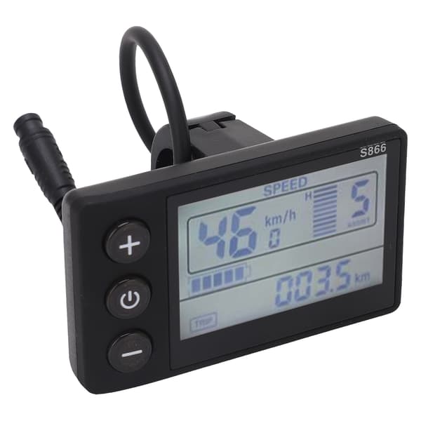 LCD Display S866 Elcykel 24V 36V 48V 60V Vandtæt Panel IP65 ABS