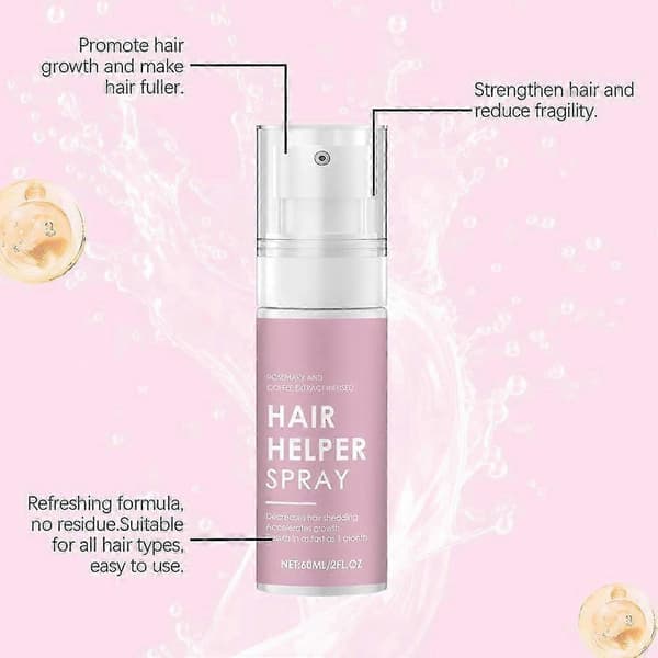 Hårvekstspray for tykkere hår - reparerer naturlig tynt hår