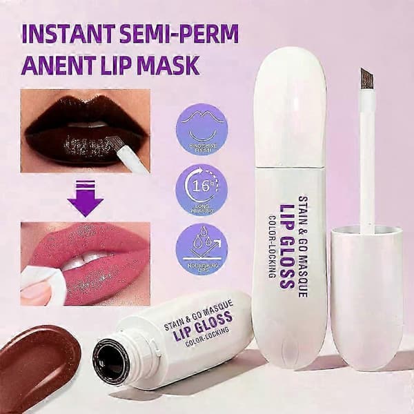 Peel-off læbeglans, makeupfjernende læbemaske, mat og perlemorsfinish