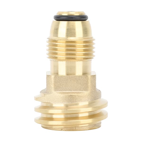 Propan Tank Adapter Omformer Messing POL til QCC1 Lekkasjesikker for Utendørs Camping