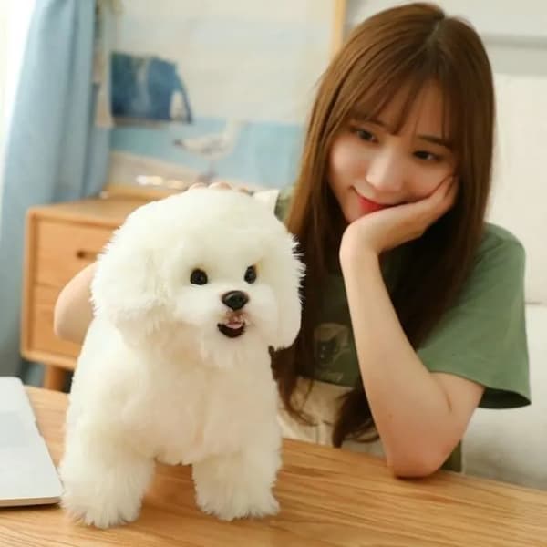 Pehmo Bichon Frise -koira 38x28x16cm – Pehmolelu