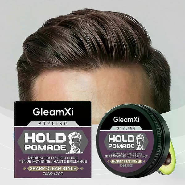 Middels hold, naturlig stil, enkel å style, stylingvoks, glansfull effekt