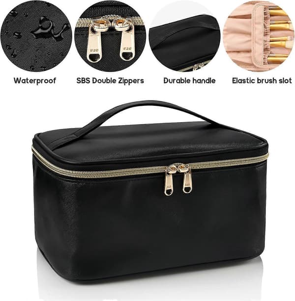 Makeuptaske til kvinder, stor rejse-makeuptaske - rejse-makeuptaske