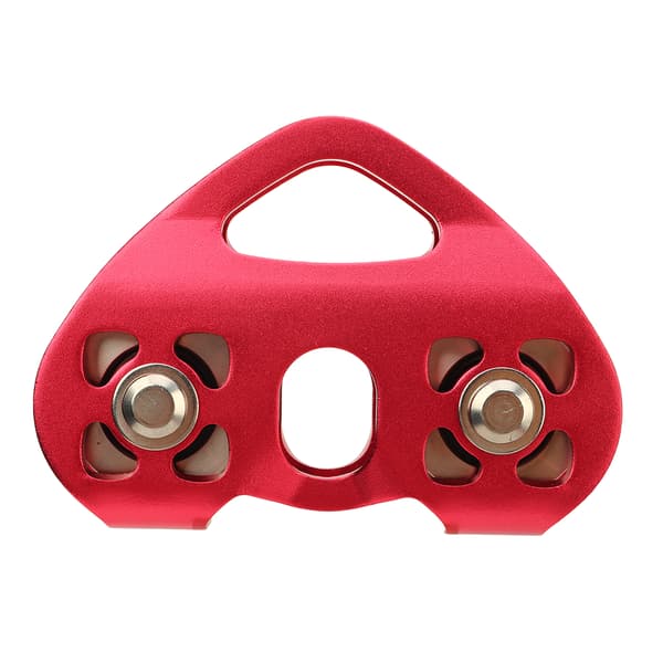 Dobbeltaksel Zip Line Remskive til Bjergbestigning og Redning, Rustfrit Stål Aluminiumlegering 30KN