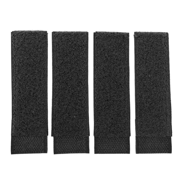 4 stk. stærkt gribende nylon velcro-patch til træningsvest, jagt, skydning, sort