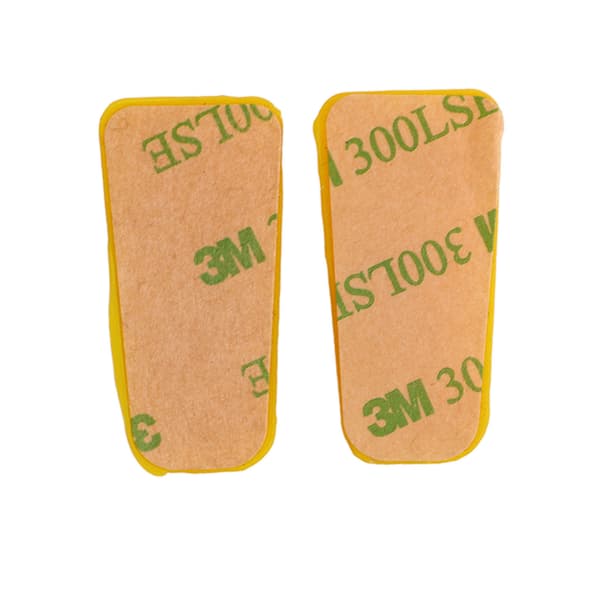 2 st stötdämpare båge gummi vibrationsdämpare ljuddämpare rep gul