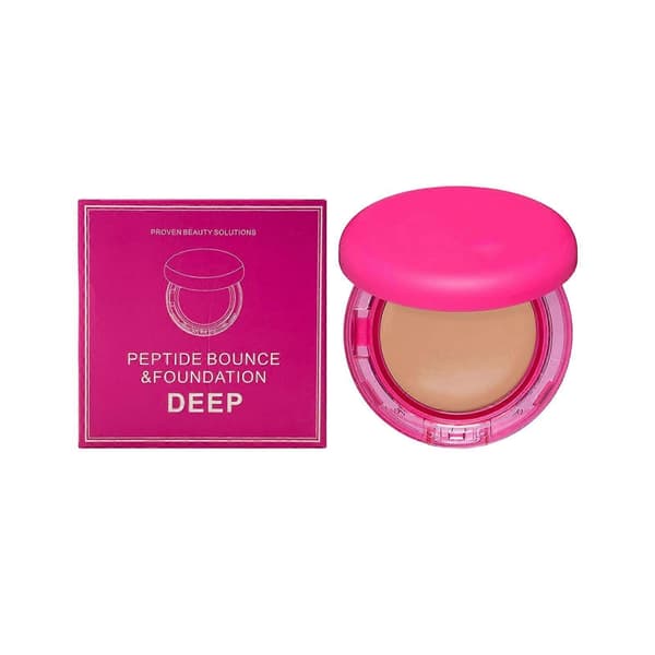 Peptide Bounce Balm Foundation - Medium byggbar täckning & mjuk puderfinish lättviktig hydra