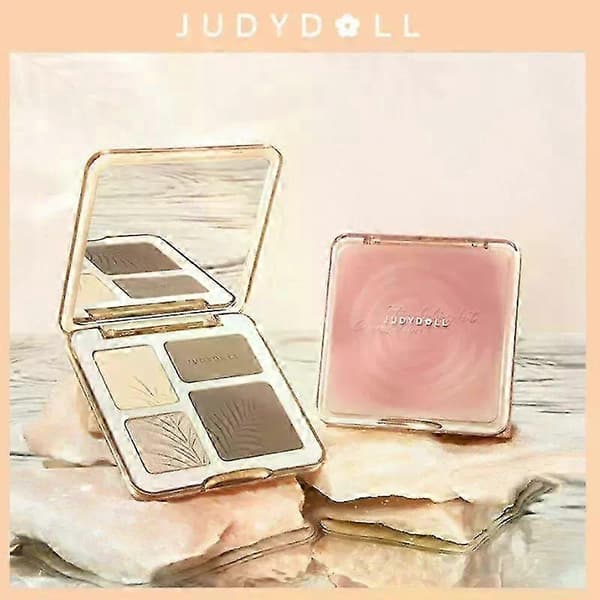 Judydoll Highlighter & Contour Bronze Palette - Naturlig Makeup