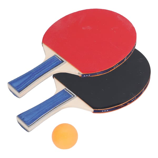 Bordtennisbat sæt med 2 bat, 3 bolde og opbevaringstaske til indendørs og udendørs spil