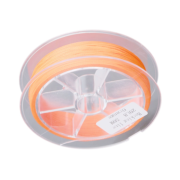 Voksfri fluefisketrimline 20LB 50m i orange polyester