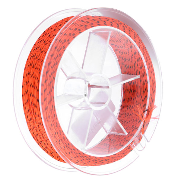 Voksfri Fluefiskeri Trimline 30LB 50m i Orange/Sort Polyester