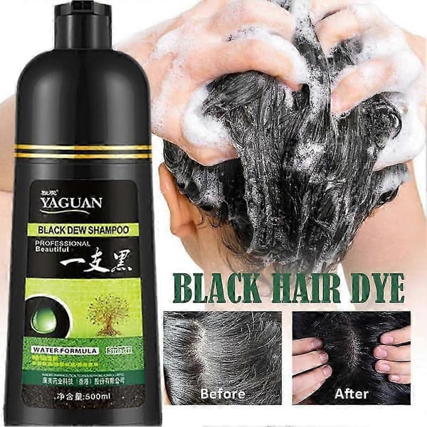 Ya Gua Herbal Black Dew Schampo, 3-i-1 Hårfärgningsschampo black 1