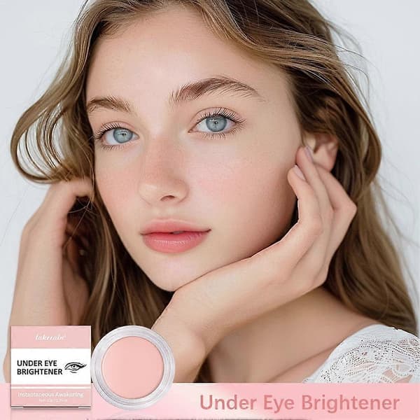 Fugtgivende og lysnende øjenconcealer/creme - fuld dækning, langvarig makeup-effekt