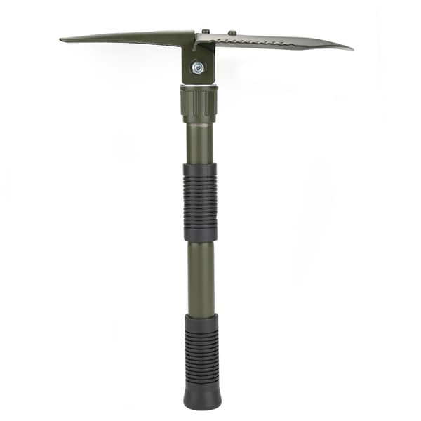 Multifunktionell hopfällbar militär överlevnadsspade för camping och utomhusaktiviteter (militärgrön)