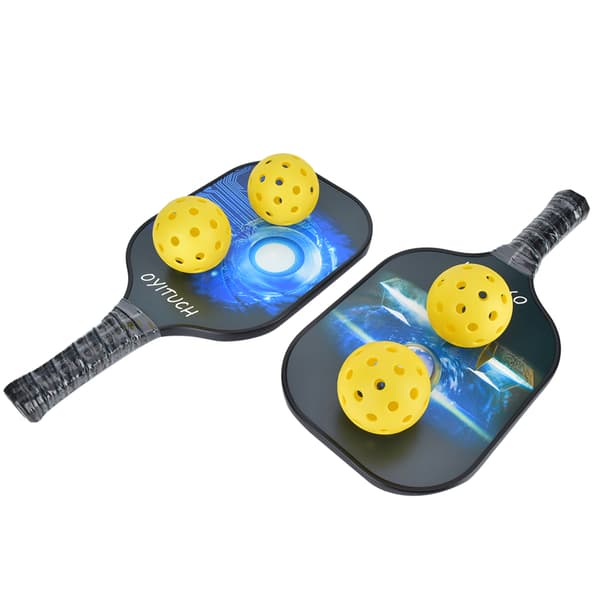 Bærbart kulfiber pickleballbat til udendørssport med optimal boldkontrol