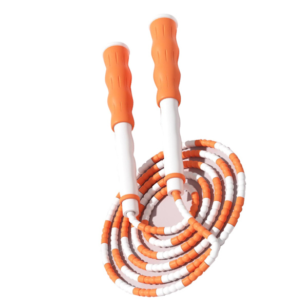 Justerbart Segmenteret Sjippetov, Anti-sammenfiltring, Fleksibel PP Plast, Orange, til Børn