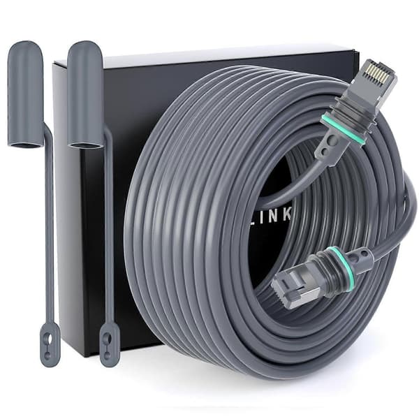 Standard Starlink Gen 3-kabel, 46 m satellitbyteskabel V3, lämplig för rektangulära förlängningskopplingar, vattentät.