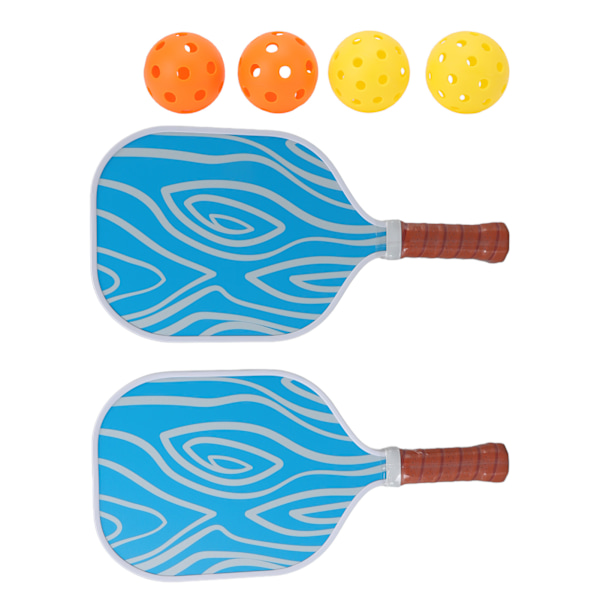 Fiberglas Pickleball Paddle Sæt med 4 Bolde og Opbevaringstaske