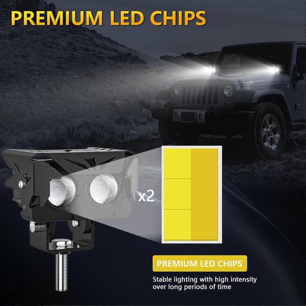 LED Englevingsbilprojektorer - To stykker