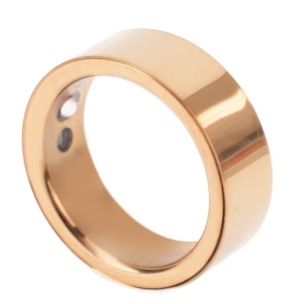 HR214 Smart Ring Søvnmonitor Skridttæller IP68 Fitness Tracker Guld 17