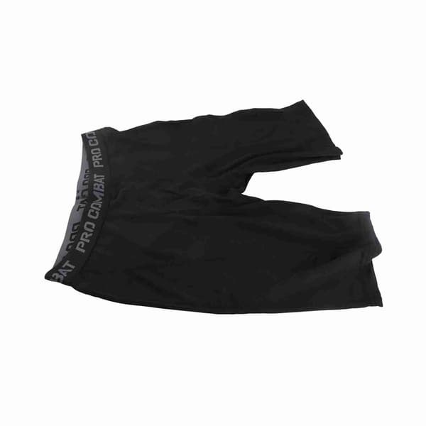 Korte polyestertights til mænd, elastiske, hurtigtørrende, til sport, basketball, fodbold, sort, XL