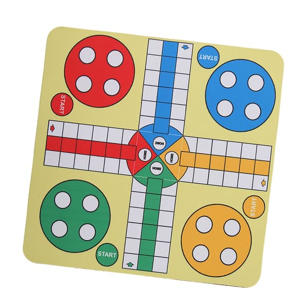 Vikbart läder tvättbart vadderat spelbord för resande familjespelmus