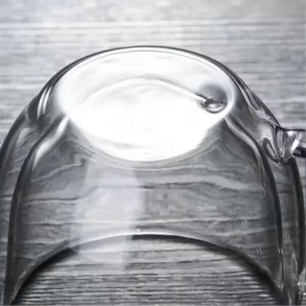 Dobbeltvegget tekopp i glass, klar kopp for kaffe/melk/vann, 250 ml