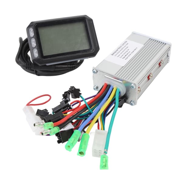 350W børsteløs controller og LCD-måler S600 24V 36V 48V med kabel til elcykel