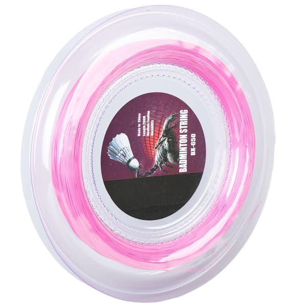Badmintonracketsträng 200m Nylon 0.72mm BX650 Rosa för Träning