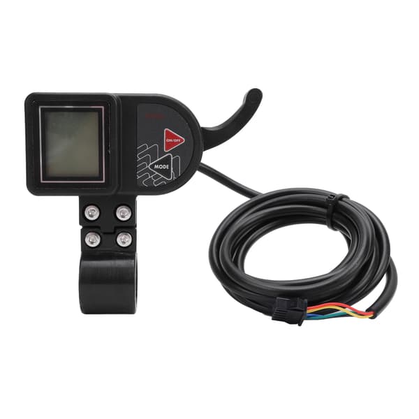 Elcykel-dashboard med LCD-display, 3 baggrundsbelysningsniveauer, vandtæt, 36V