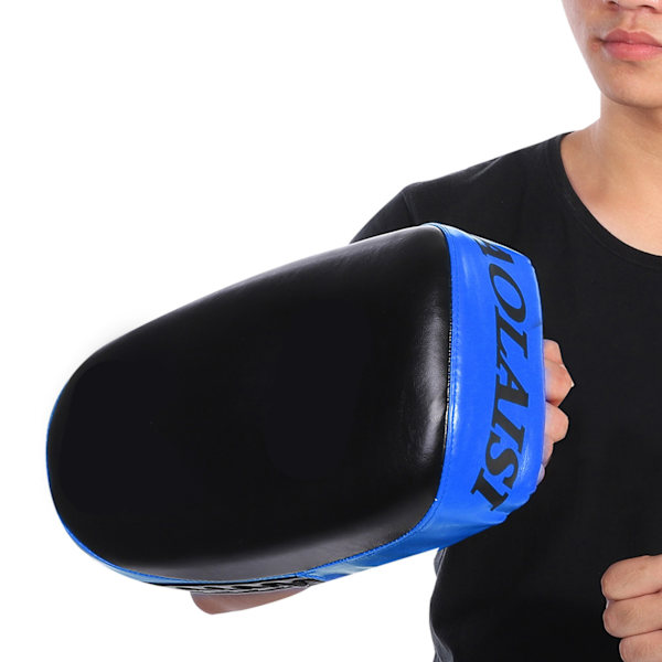 Muay Thai Target Böjd Sparkplatta Boxning Träning Slag Armbåge Knä Resistent Blå