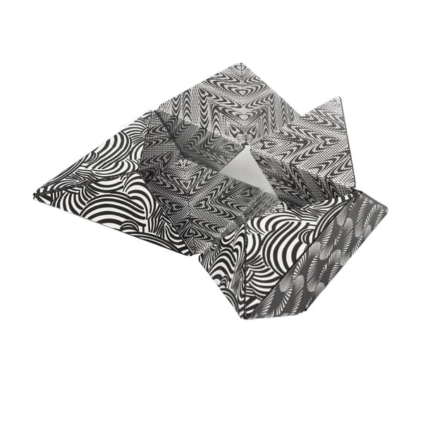 Magnetisk geometrisk ABS-formkubpusselleksak för daglig dekompression, svart och vit