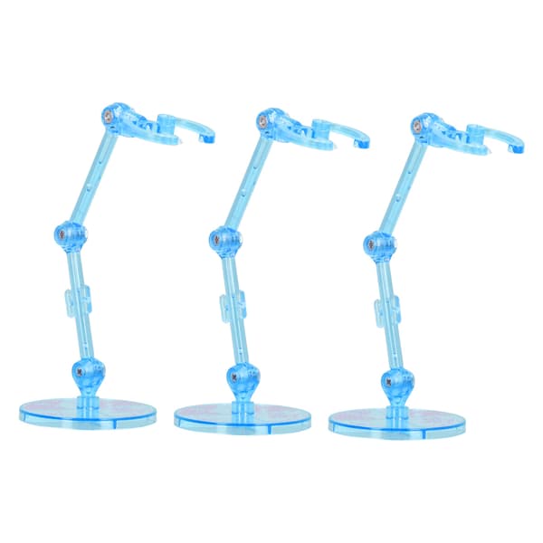 10 STK. udstillingsstander til actionfigurer, gennemsigtig plastikbase til 6-tommer figurer, blå
