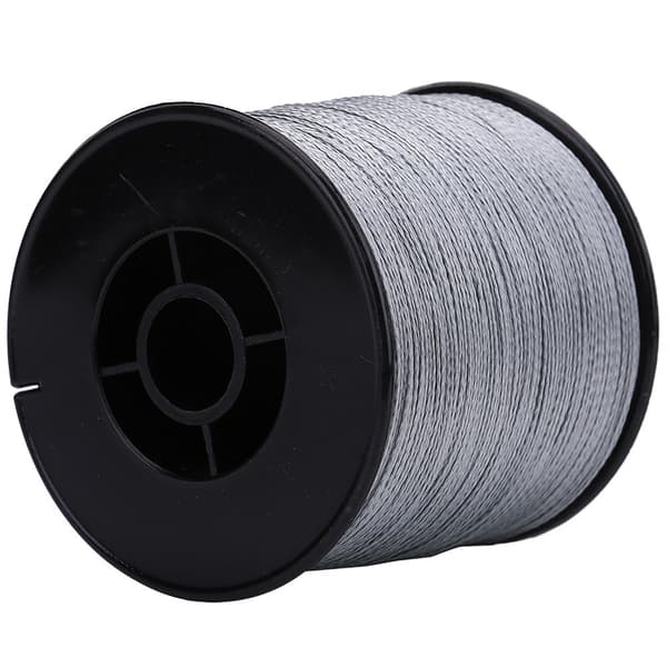 PE Multifilament Fiskeline, 4 Tråde, 500m, Grå, Super Modstandsdygtig til Havfiskeri