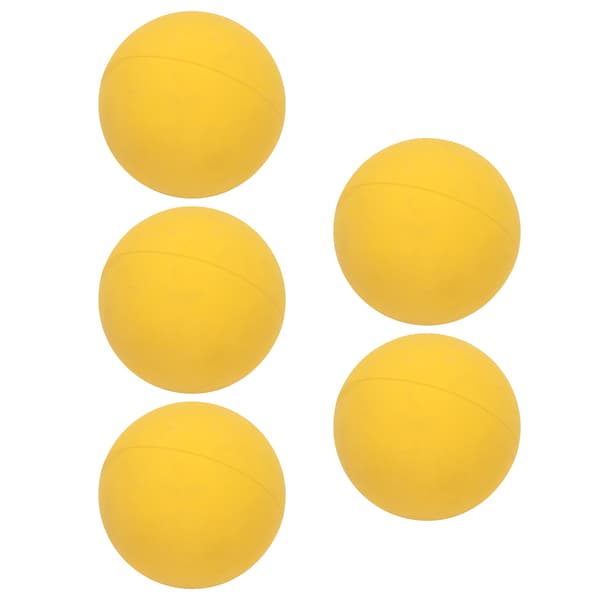5 st elastisk boll 6 cm säker miljövänlig gummi för handträning, pooler, stränder, gul