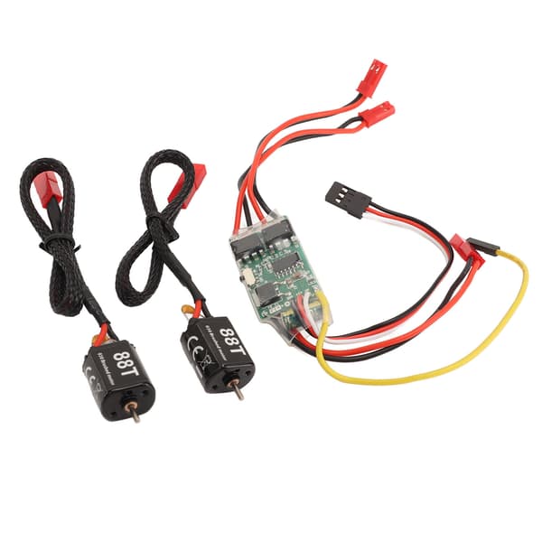 10A Toveis Dobbel Børste ESC Hastighetskontroll for RC 88T Tankskipmodell