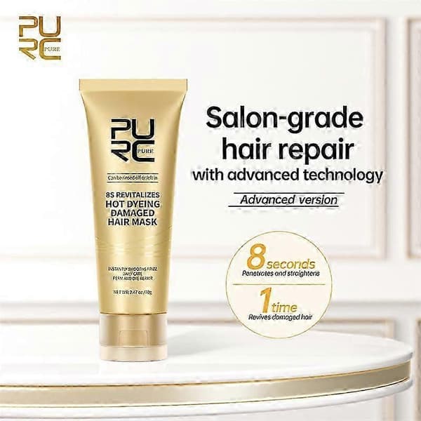 2x PURC Keratinutjämnande kräm för snabb reparation av skadat hår