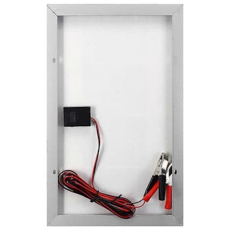 10W 12V solpaneloplader med 10A controller, velegnet til køretøjer, portåbnere og elektriske hegn.